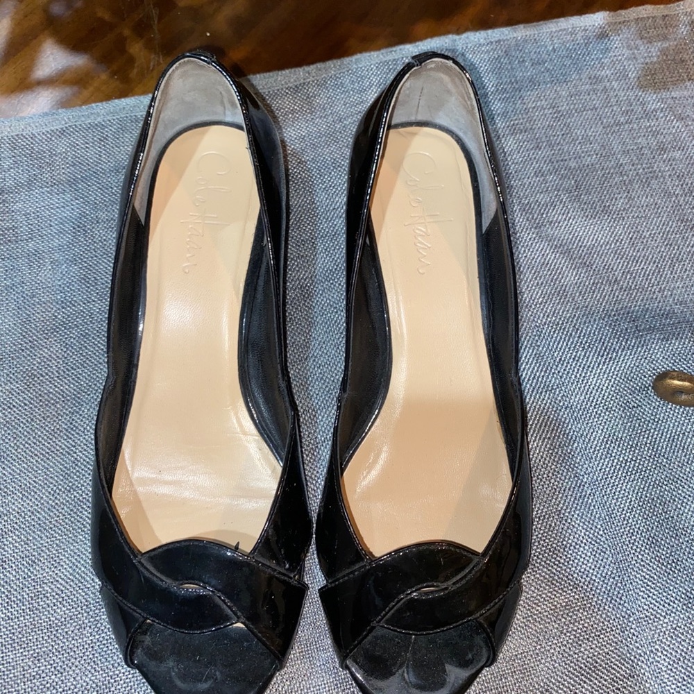Cole Haan Peep Toe Small Heels Shoes 6.5 - Picture 4 of 11